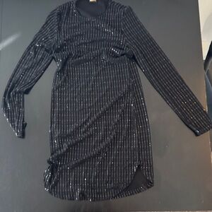 Glitz Elegant Black Dress with Black Accents size Medium